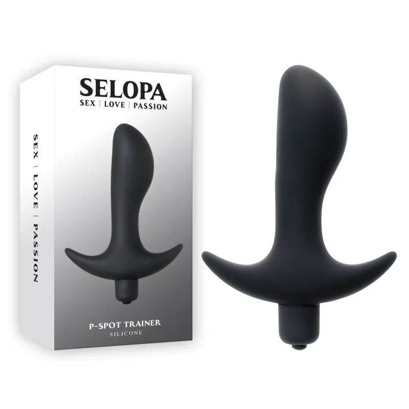 selopa black 12 7cm vibrating prostate massager