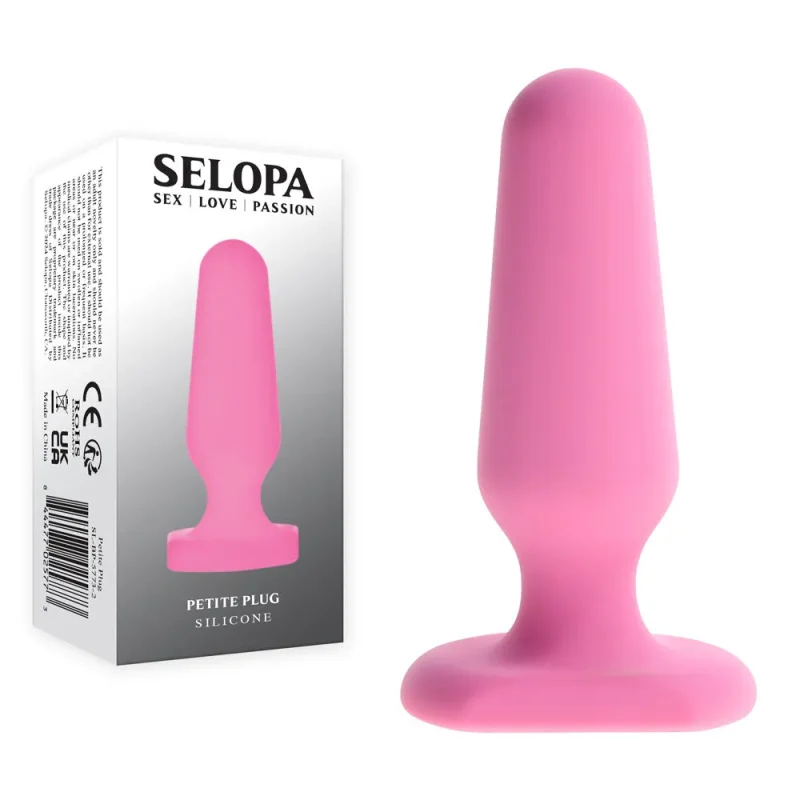 selopa pink 7 4cm butt plug for petite sizes