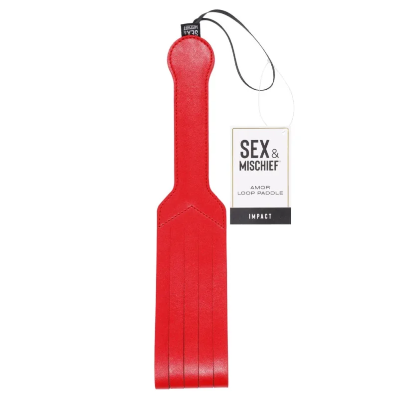 sex mischief amor loop paddle 36 2cm red