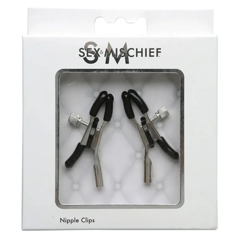 sex mischief nipple clips set 2 piece