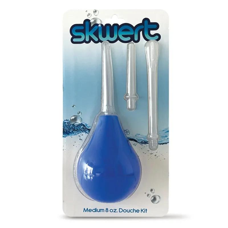 skwert 8 oz blue unisex douche kit 240ml