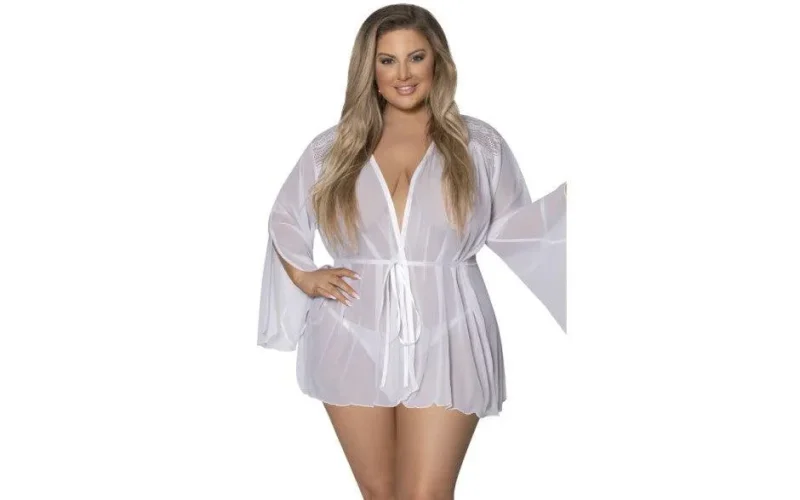 soft flowing short robe