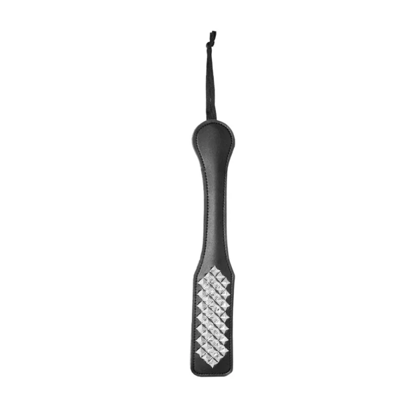 studded black paddle sex mischief spanking tool