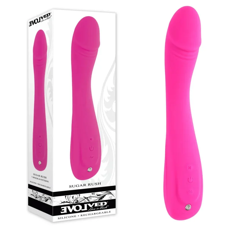 sugar rush pink usb rechargeable vibrator 21 6 cm