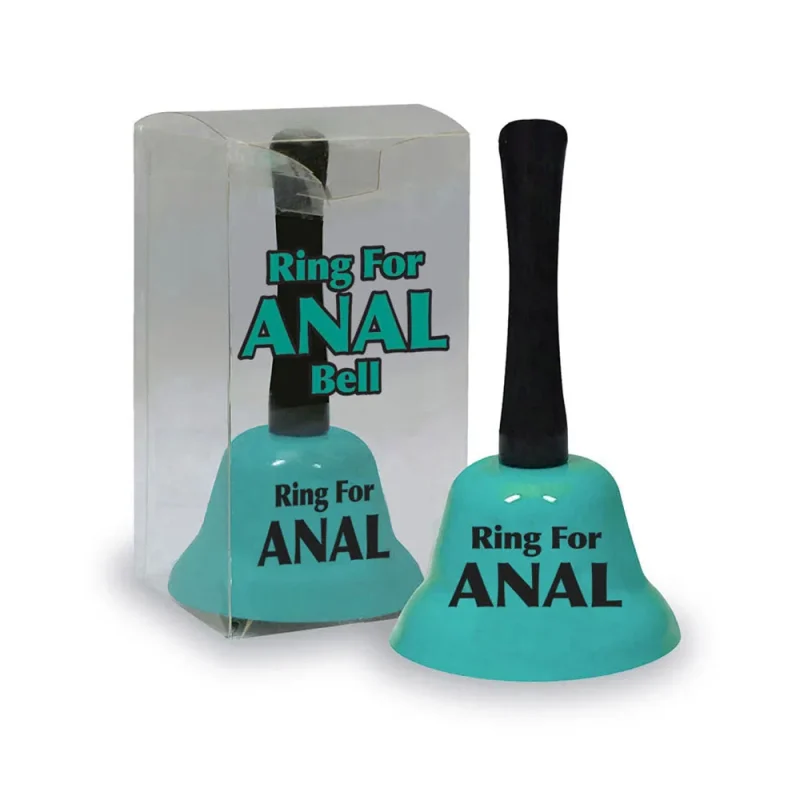 teal anal play bell novelty ring