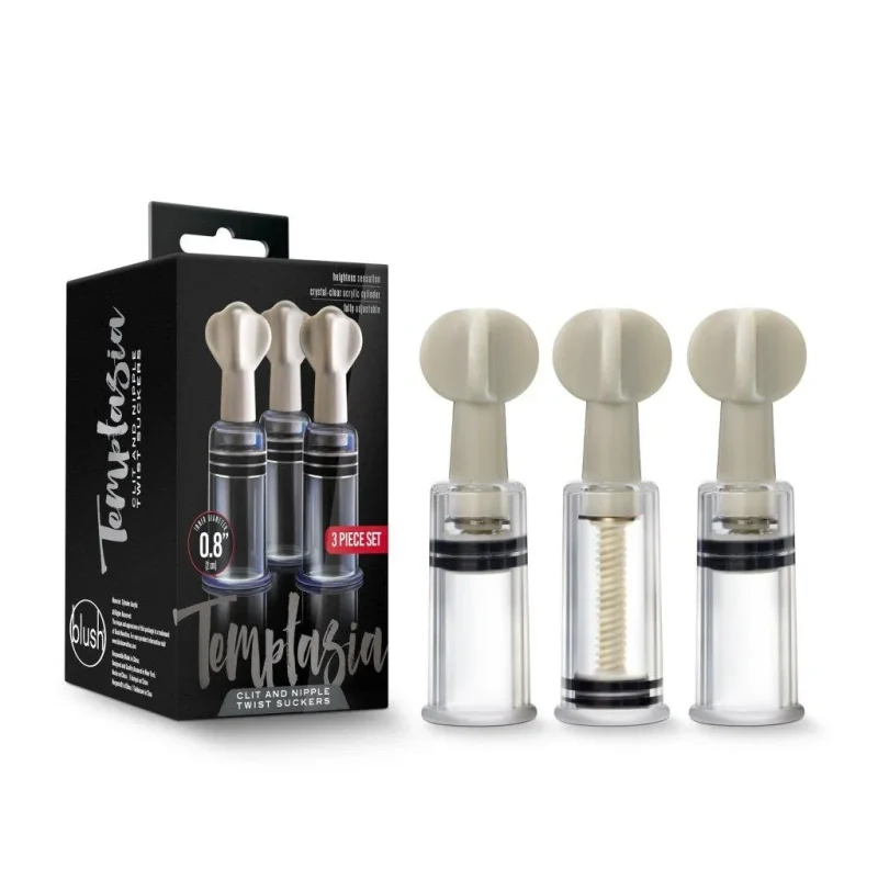 temptasia 3 piece nipple clit suckers