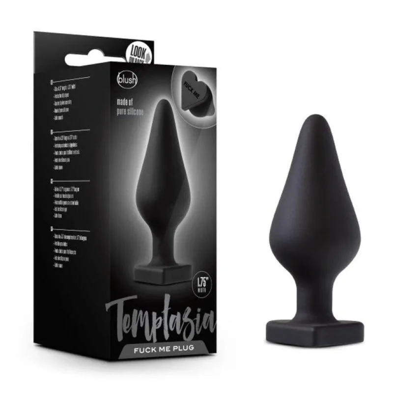 temptasia black fuck me butt plug