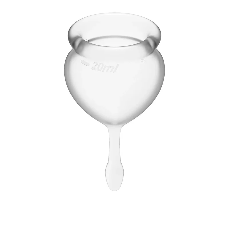 transparent menstrual cup set 2pcs