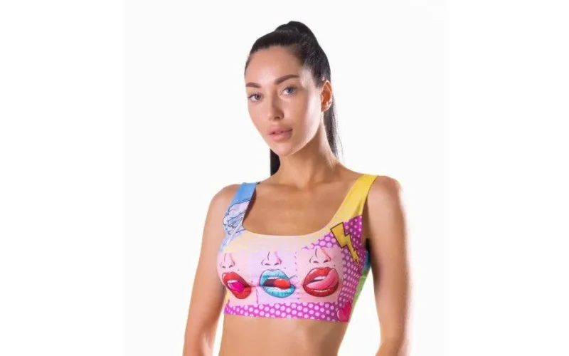 trendy comics crop top for women