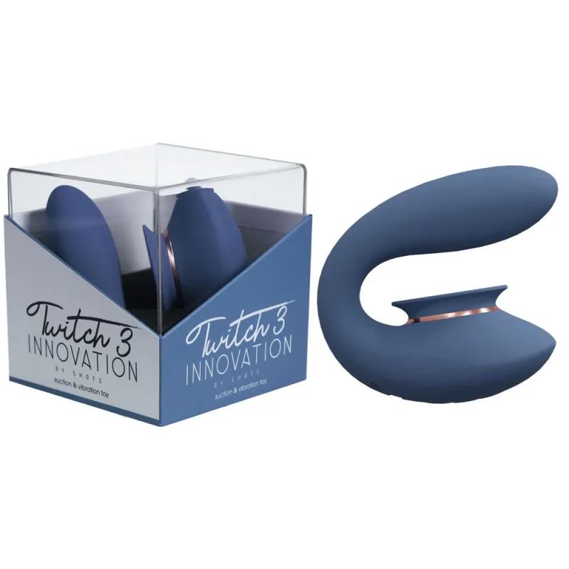 twitch 3 blue grey usb rechargeable suction vibrator