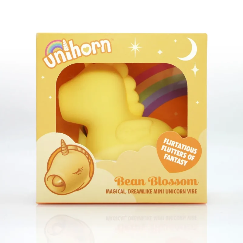 unihorn bean blossom yellow usb rechargeable stimulator