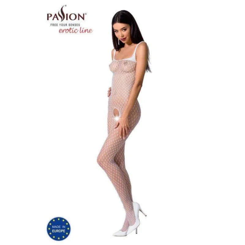 white bodystocking bs071 seamless comfort