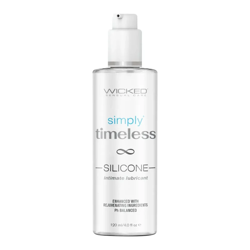 wicked simply timeless silicone lubricant 120ml 4oz