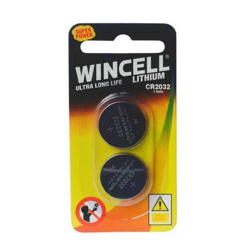 wincell cr2032 lithium batteries 2 pack