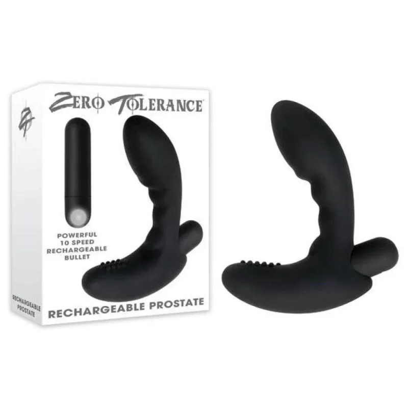 zero tolerance rechargeable prostate massager black usb bullet vibrator