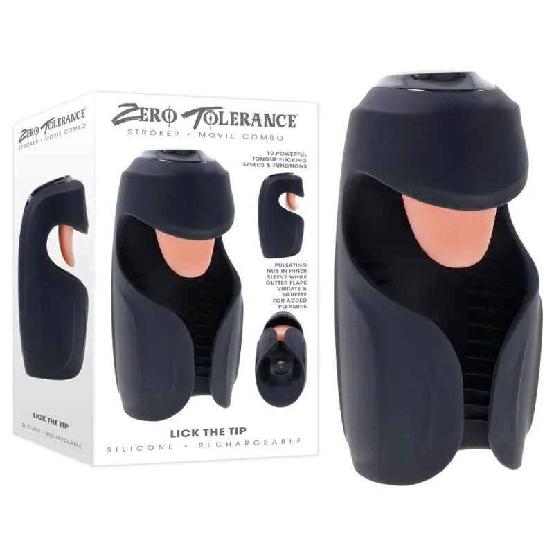 zero tolerance rechargeable usb vibrating flicking masturbator