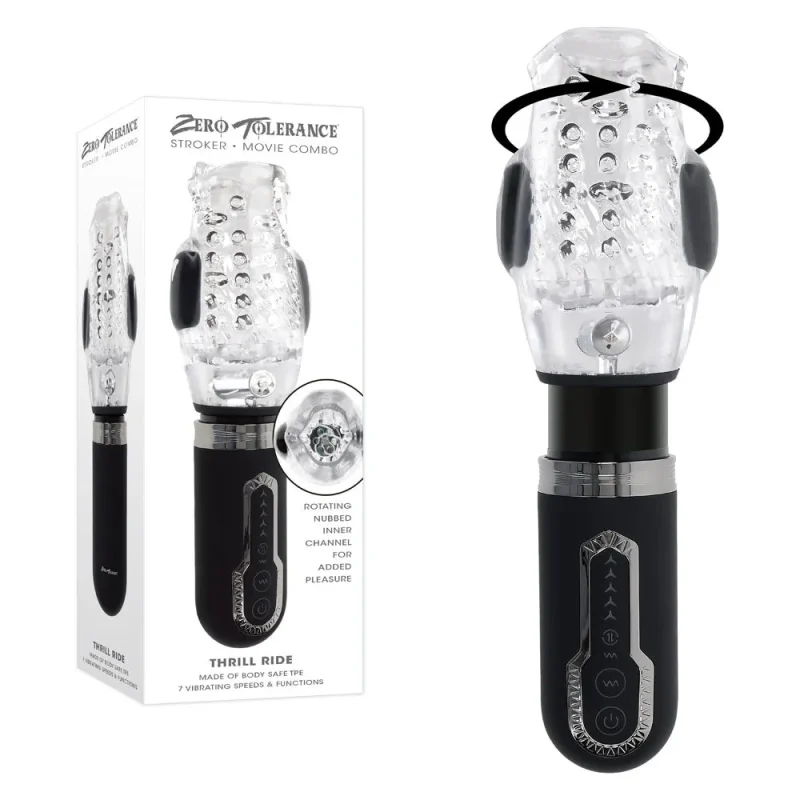 zero tolerance thrill ride rechargeable usb thrusting rotating vibrator