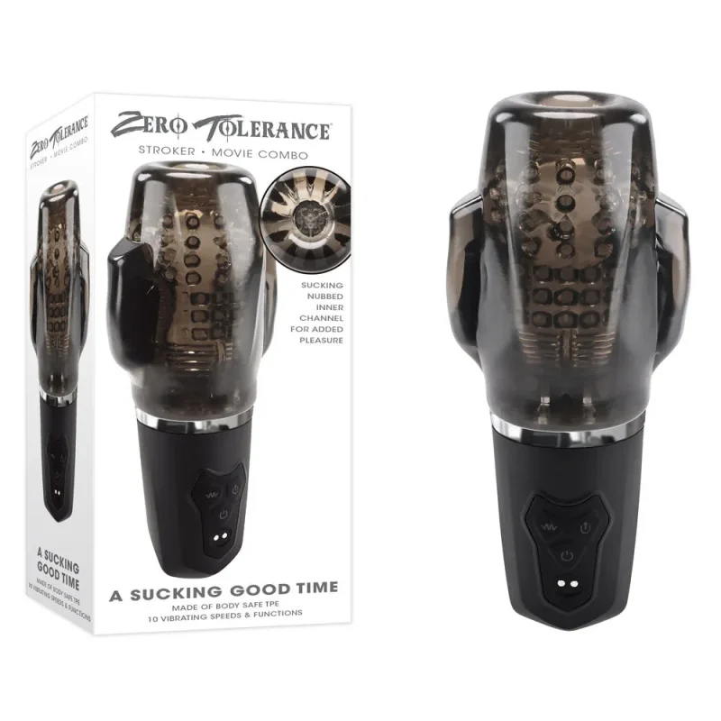 zero tolerance usb rechargeable vibrating stroker ultimate sucking