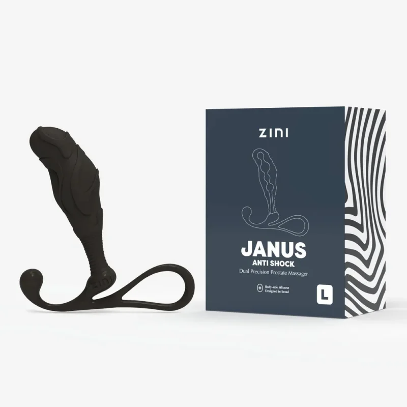 zini janus large prostate massager anti shock black